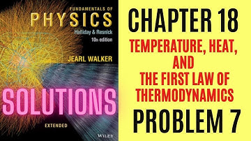 Halliday resnick chapter 18 problem 7 solution | Fundamentals of physics 10e solutions