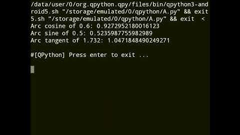 Math functions in #python #Part7  #acos( )  #asin( )  #atan( )