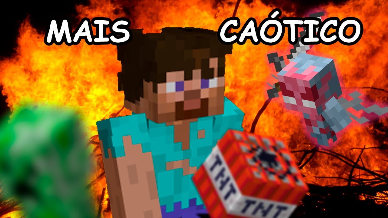 minecraft só que mais caótico ainda!
