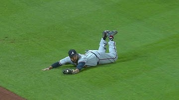 ATL@NYM: Kemp dives to rob Conforto of a hit