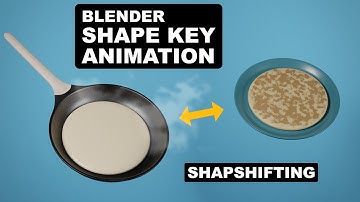 Incredible easy 3D Pancake Animation using Blender Shape Keys ! #blender3d #shapeshifting #3d