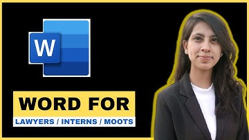 MS Word For Lawyers II Microsoft Word For Lawyers, Interns, Moot Court II How to do citation in Word
