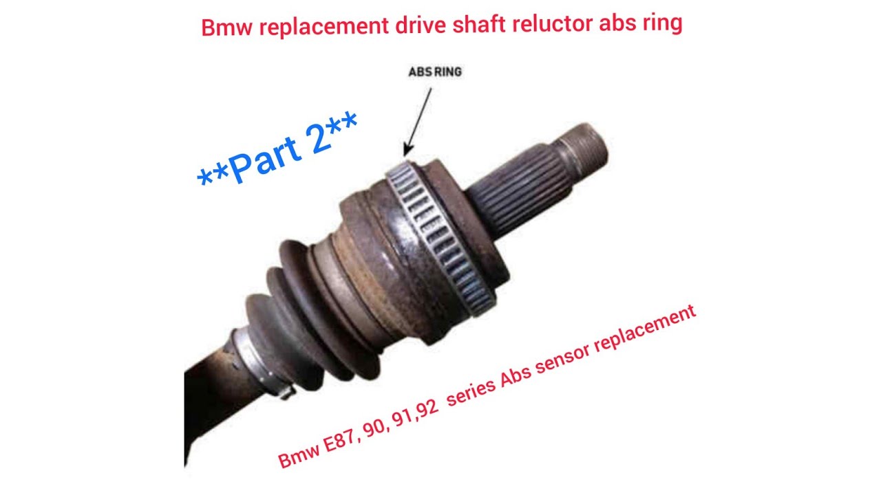 Oh jee Shinkan Forensische geneeskunde Bmw e90, e91, e92, e87 1series bmw replacement drive shaft reluctor abs  ringand abs sensor. (Part 2) - YouTube