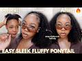 The EASIEST Sleek & Fluffy Ponytail for Summer ☀️ Using a Half Wig! Short Hair Friendly! ft iseeHair