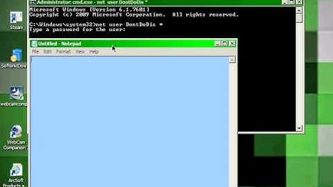 How To Change A Windows Password Using "CMD" (Command Prompt)