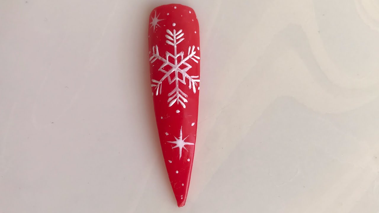 Festive Snowy Nail Design - wide 9
