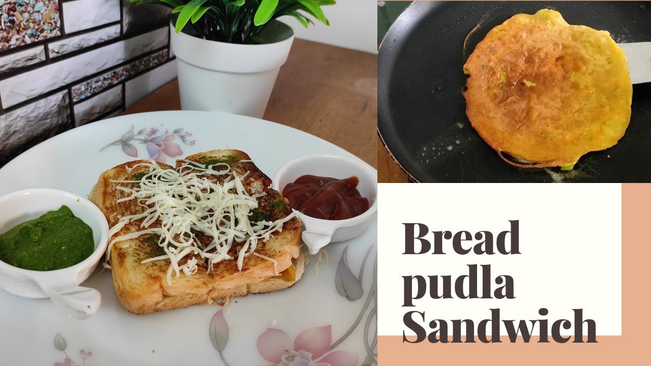 Bread pudla sandwich recipe Pudla sandwich Besan pudla sandwich