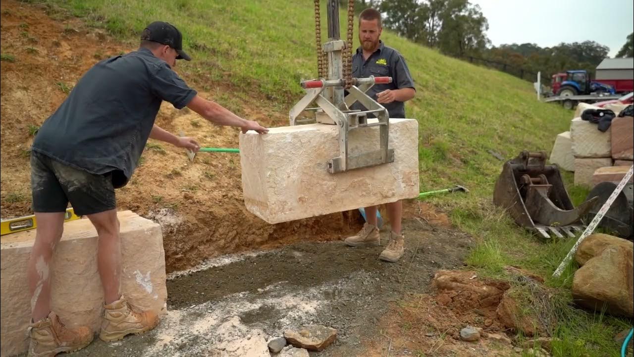 Supreme Sandstone Lower Hunter Valley Sandstone Retaining Wall Project