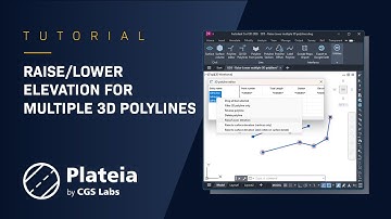Site Design - Raise/Lower Elevation for Multiple 3D Polylines (Plateia, Ferrovia, Aquaterra)