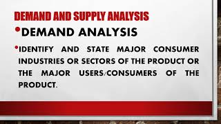 FEASIBILITY STUDY CHAPTER III –MARKET STUSY PART 1