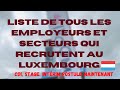 Mini vlog je rencontre toutes les entreprises qui recrutent au luxembourg en 2023