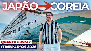 VALE A PENA? Quanto custa o CRUZEIRO mais incrível da Ásia entre Japão e Coreia do Sul