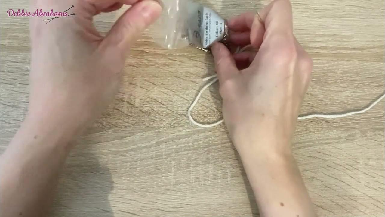 How to Thread Beads Onto Yarn YouTube