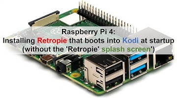 RPI4: Installing Retropie that boots into Kodi at startup (without the 