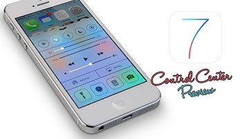 iOS 7 - Control Center Preview