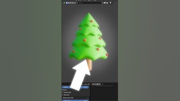 Blender Advent Calender Day 2 |Model a Christmas Tree 💯 #blender #b3d #blender3d