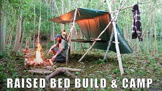 Bushcraft Raised Bed  Build & Camp