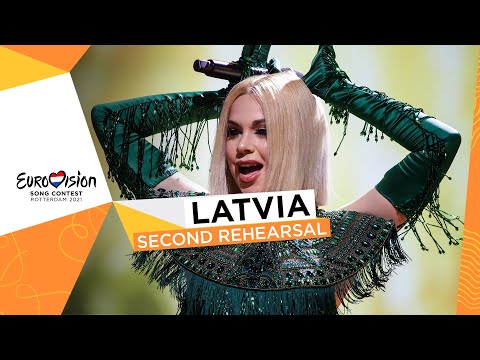 Samanta T?na - The Moon Is Rising - Second Rehearsal - Latvia ?? - Eurovision 2021