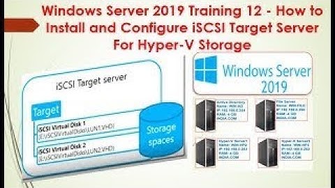 Windows Server 2019 Training 12  How to Install and Configure iSCSI Target Server #iscsitargetserver