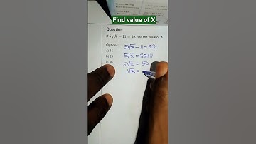 Root problem to find X #highschoolmath #basicproblems #maths #mathproblem