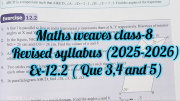 maths weaves class 8 chapter 12 ex 12.2 | class 8  maths weaves ex-12.2|understanding quadrilateral