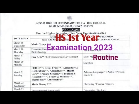AHSEC HS 1st