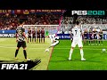 FIFA 21 vs. PES 2021: Free Kicks | 4K