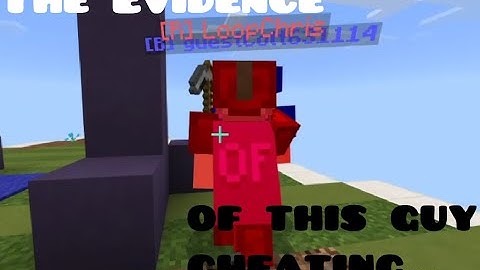 I just met a hacker on CubeCraft...