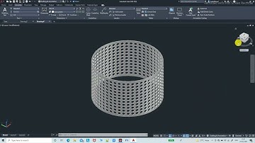 AutoCad  3D Modeling Cylinder Plate Hole Tutorial For Beginner