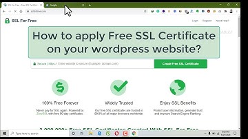 How to install free ssl certificate on your wordpress website 2020  in hindi