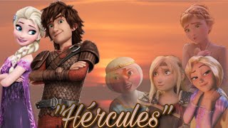 Escena de Hércules + Canción/No hablaré de mi amor (Hiccelsa) ft. Anna, Rapunzel, Astrid y Merida