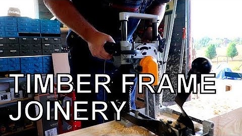 BUILDING A TIMBER FRAME BARN WITH BOTH POWER AND HAND TOOLS, PROGRESS UPDATE