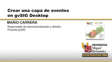 CREAR UNA CAPA DE EVENTOS EN gvSIG Desktop