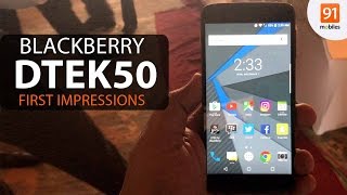 BlackBerry DTEK50 : First Look | Hands on | Launch | Price screenshot 2