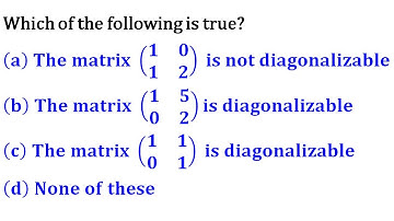 eigenvalues and eigenvectors diagonalizable matrix TIFR 2010 linear algebra