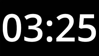 03 MINUTE 25 TIMER  with alarm - 205 second COUNTDOWN Clock Alarm