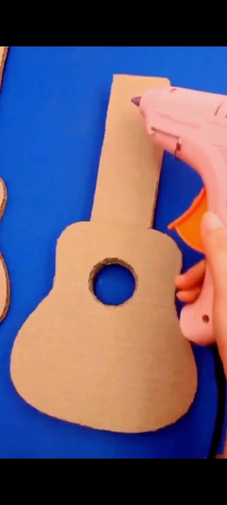 How to make guitar /DIY guitar # cardboard guitar diy # origami