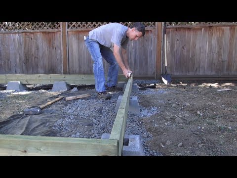 Squaring a Shed Floor (part 2) Using the Pythagorean 