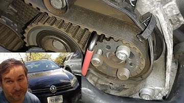 Changing VW Jetta TDI Timing Belt in Parking Lot! - Part 1