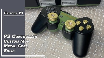 PS Controller custom mod - Metal Gear Solid Theme - Pt 2