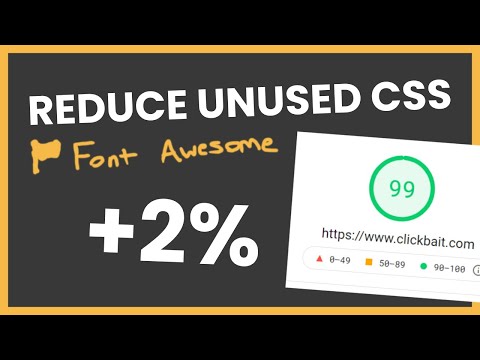 How To Optimize Font Awesome For Unused CSS