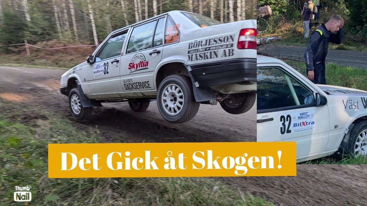 Västrallyt 2024 - Stefan Alenmalm kör en krasch som avslut!