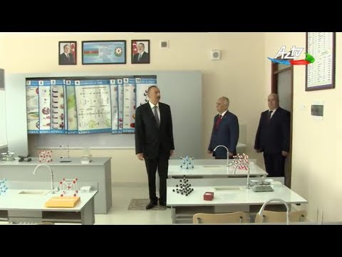 Prezident İlham Əliyev Bakının 257 nömrəli məktəbin yeni korpusunda yaradılan şəraitlə tanış olub