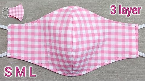 New Style 3 layer - 2 in 1 Mask ( ALL SIZES) | Very Easy Pattern Mask | Face Mask Sewing Tutorial