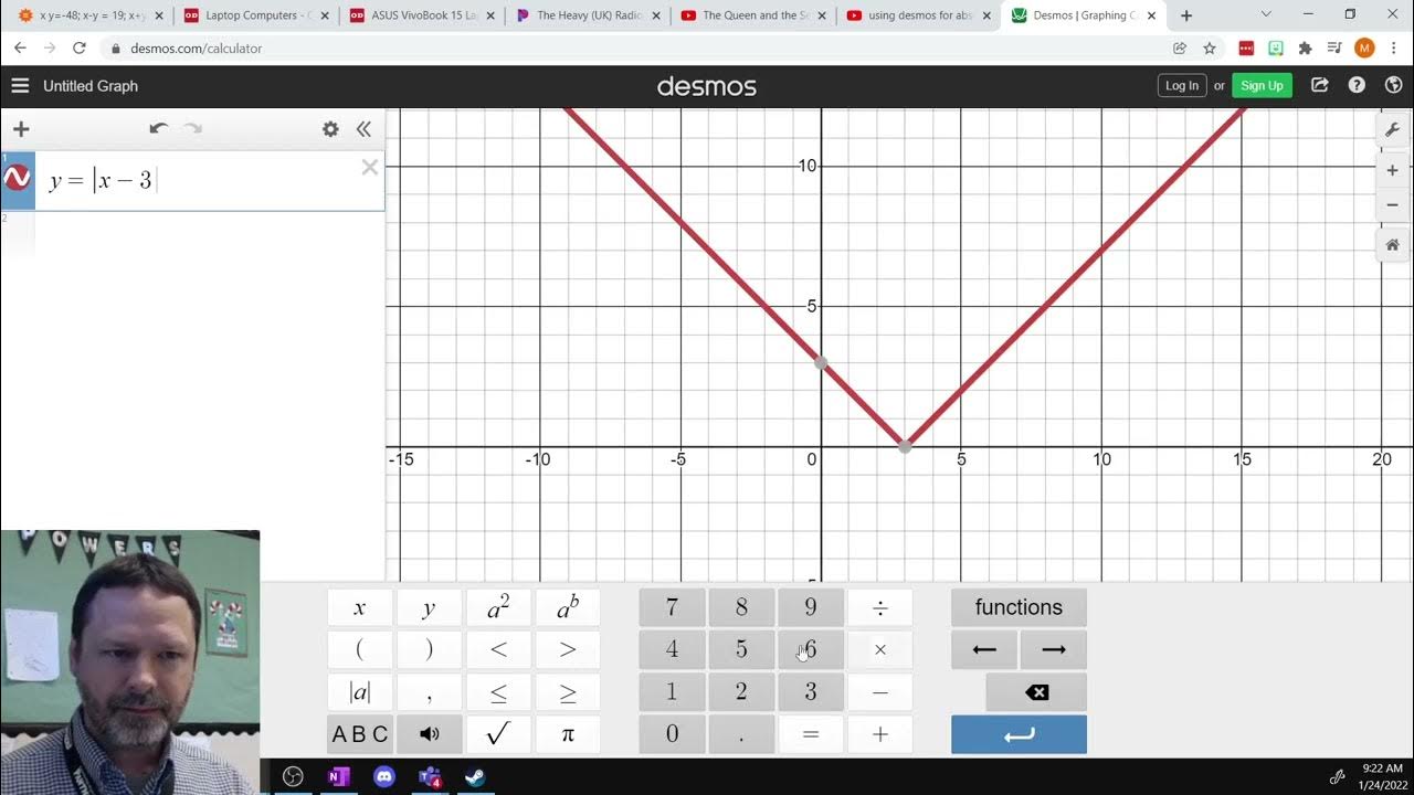 Using Graphing Calculator to graph absolute value functions