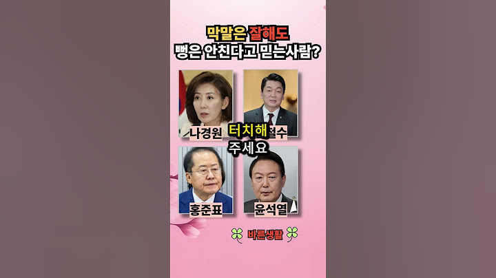 막말은 해도 거짓말은 안한다고 스스로 믿는? #정치인