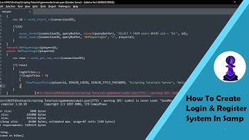 How To Create Login & Register System In Samp #5 | Pawn Scripting Tutorials