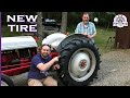 Ford 8N Tractor tire and tube replacement - with calcium