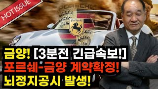 🔵[금양] 긴급! 포르쉐 타이칸 4695배터리 공급계약 확정! 뇌정지공시 발생 한화 신한금투 시간외 &#39;이 가격&#39;에서 급매수 전환! 결국 급등은 이렇게 순식간에 나옵니다 #금양목표가