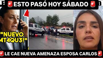 AMENAZAN A ESPOSA DE CARLOS MANZO ! SEÑANA A MARKO CORTES ¡CLAUDIA LLAMADA EMERGENCIA!